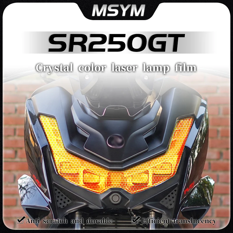 

For VOGE SR250GT SR 250GT SR250 GT sr250gt Honeycomb laser headlight film taillight film transparent protective film accessories