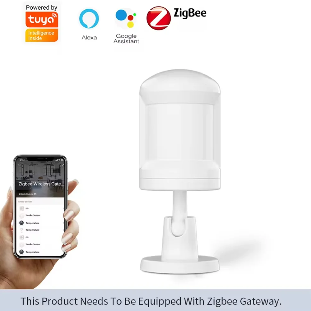 

Tuya Zigbee Body Motion Sensor Smart Home Security Alarm Remote Monitoring via Smart Life App PIR Sensor Inductive Switches