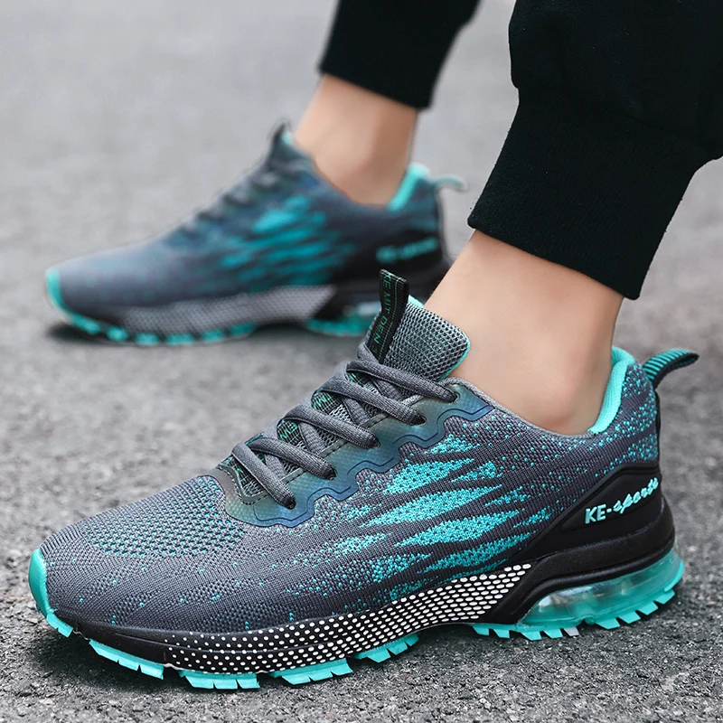 Professional marathon ultra-light air cushion running shoes Marathon 46 plus size INS runway shock absorbing sneakers