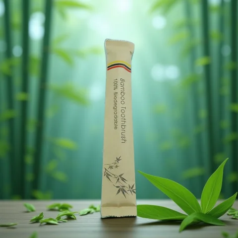 Bamboo Toothbrushes 100Pcs Eco Friendly Resuable Toothbrush Adult Wooden Soft Tooth Brush Customized Laser Engraving Logo