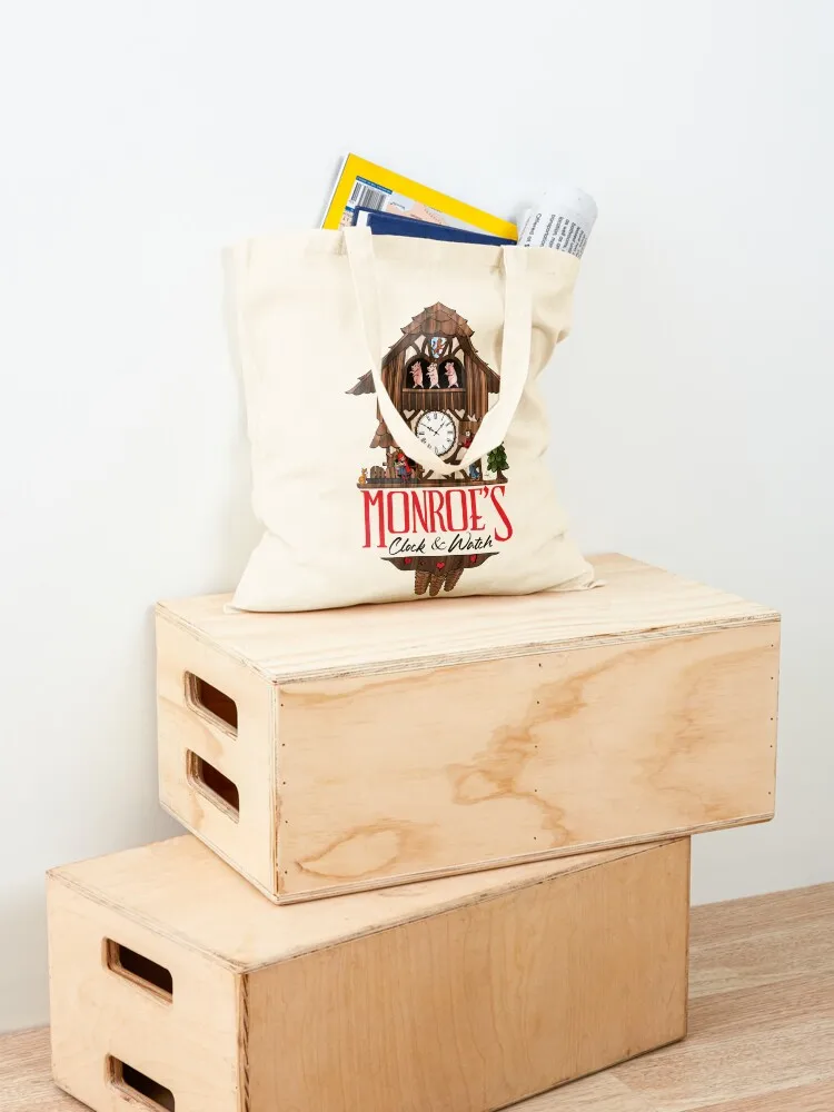 حقيبة يد Monroe's Clock & Watch (GRIMM) حقيبة قماش مخصصة حقيبة هدايا حقيبة تسوق نسائية