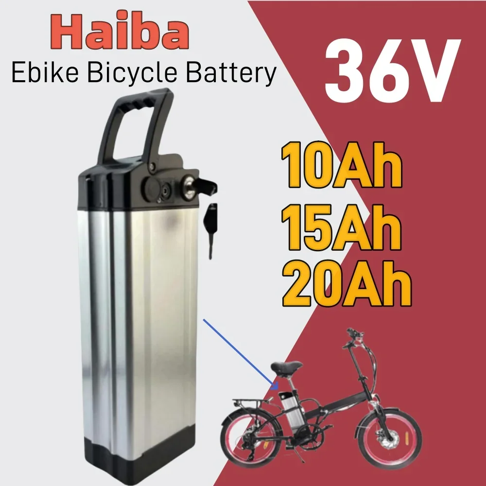 

Haiba 36V 10/15/20Ah aluminum alloy with anti-theft lock 18650 Lithium battery, 1000W power, used for electric folding bicycle b