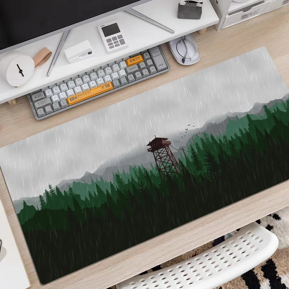 Firewatch Forest HD Print Mousepad Rubber XXL Cartoon Anime Gaming Mouse Pad Keyboard Mouse Mats Desk Mat Accessories for PC