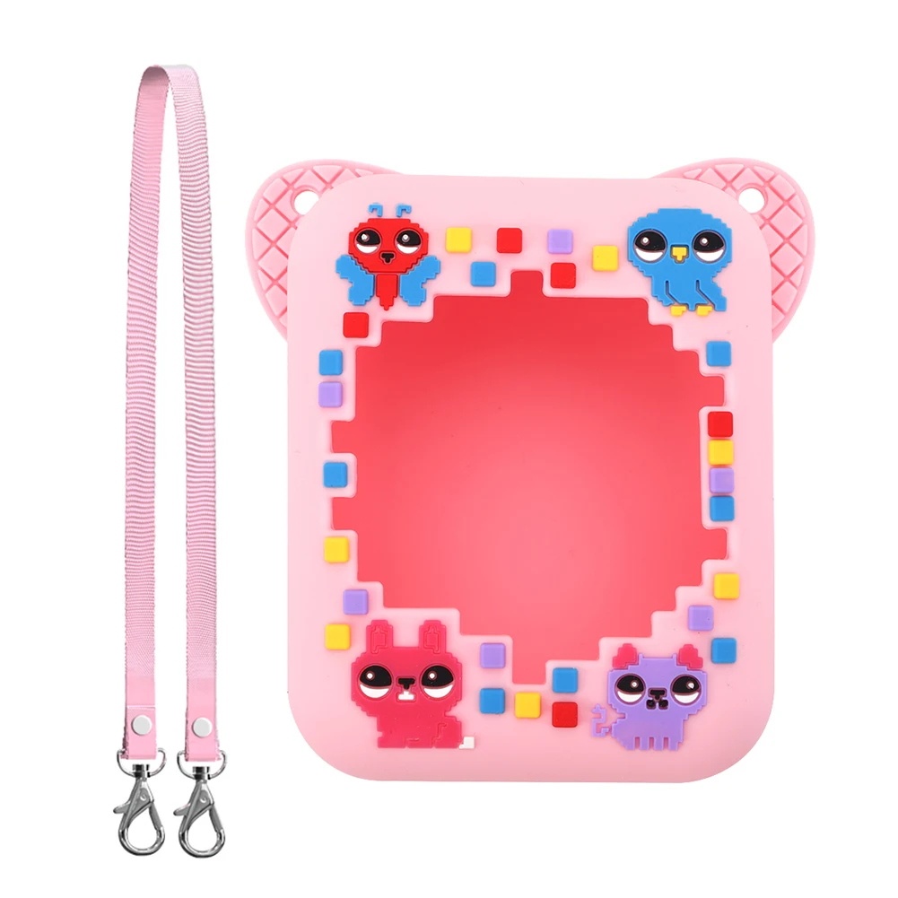 3D Animal Print Silicone Case Protective Skin Sleeve Shockproof Protective Storage Holder for Bitzee Interactive Toy Digital Pet