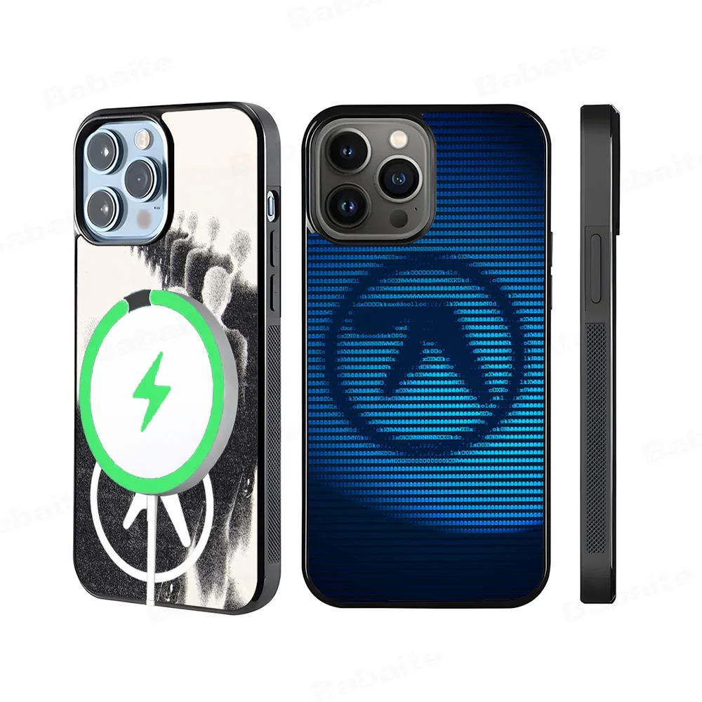 Aphex T-Twin Symbol Logo Phone Case Magnetic Case For iPhone 16 14 13 12 11 15 Pro Max Plus For Magsafe Wireless Charge Cover