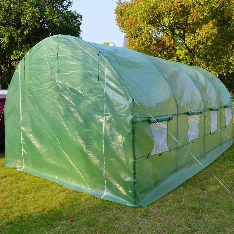 Walk in Tunnel Greenhouse Plant Grow Tents with 6 Windows & Doors
