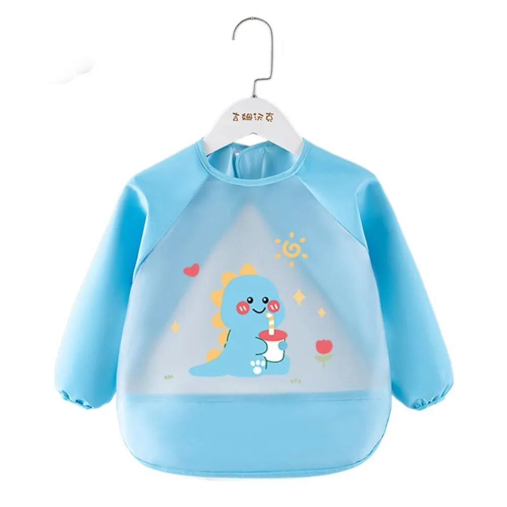 

Waterproof Baby Feeding Bib Long Sleeved No-Wash Saliva Towel Burp Apron Comfortable Drool Towel Baby Bib Burp Clothes