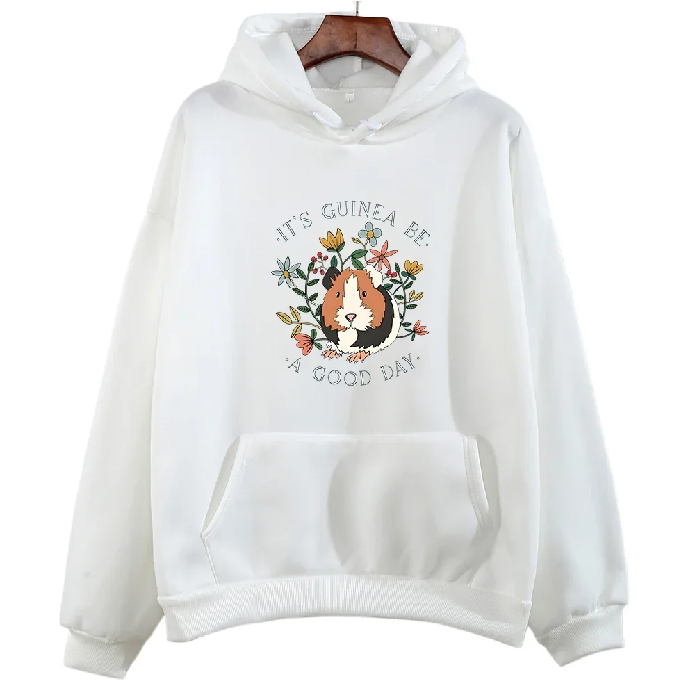 Cute Guinea Pig Graphic Hoodie Women/men Aesthetic Clothing Autumn Winter Fleece Sweatshirt Casual Long Sleeve Sudadera Tops