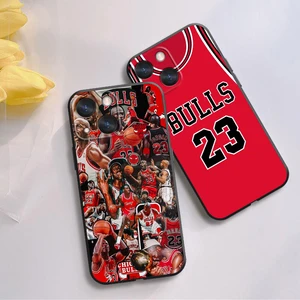 Telefon kutusu J-Jordan ile bir basketbol, Apple iphone için, iPhone için yumuşak siyah kapak kılıfı 15, 14, 13, 12, 11, IF, XS, XR, X, 7, 8, 6, mini, Artı, Pro, Max-23 6 Büyük satış kapağı-iphone-basketbol-no. 2