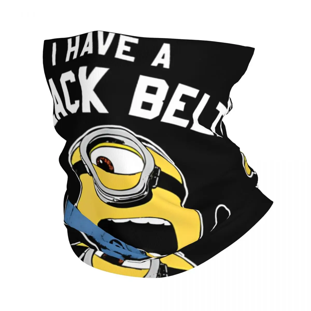 

Black Belt In Crazy Bandana Neck Cover Motorcycle Club Despicable Me Face Mask Multi-use Cycling Riding Unisex Adult Windproof