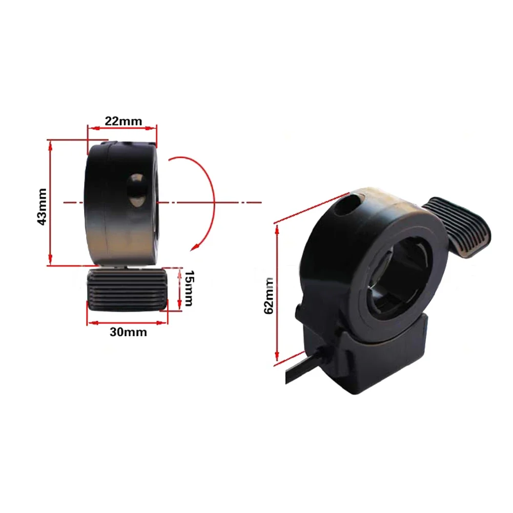 

Electric Bicycle Thumb Throttle 1.8 Meters 5 Pins 5v Bicycle Left Right High Quality RoHS Speed Control Signal