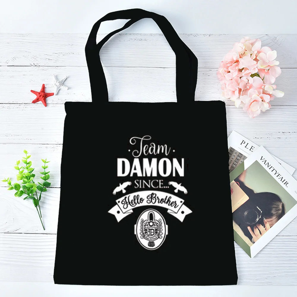the Vampire Diaries tote bag torba na zakupy reusable shopping einkaufstasche foldable woman