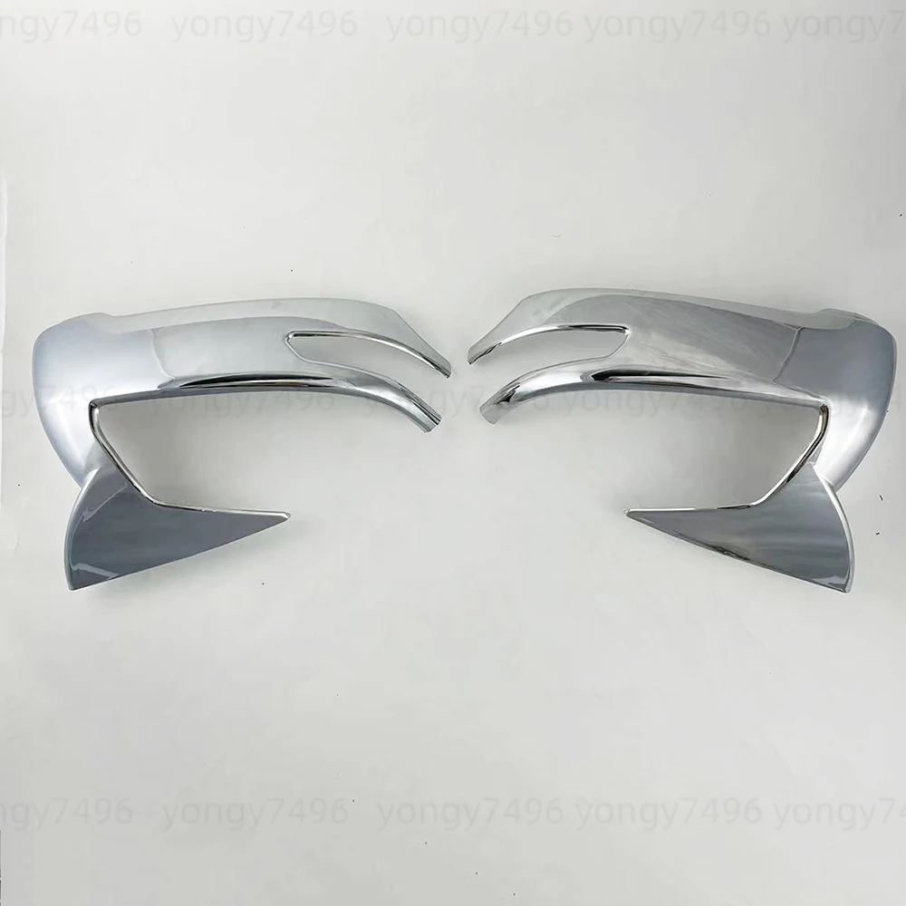 Pegatinas cromadas para coche, accesorios, cubiertas de espejo de puerta lateral, estilo de pasta embellecedora para Toyota Land Cruiser LC300 300 2021 - 2025