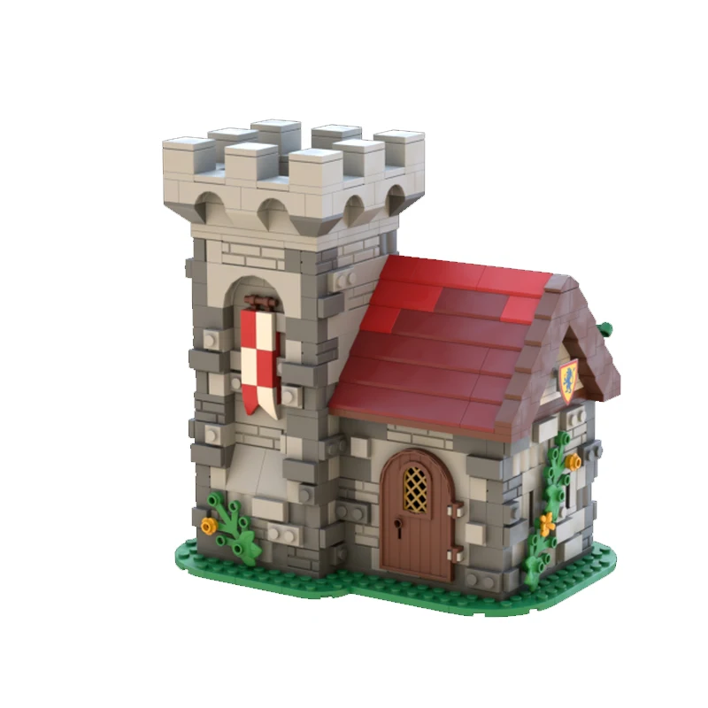 

Custom MOC building blocks Toy Lion Knight's Outpost Model 791pcs Creative assembly toy set holiday gift