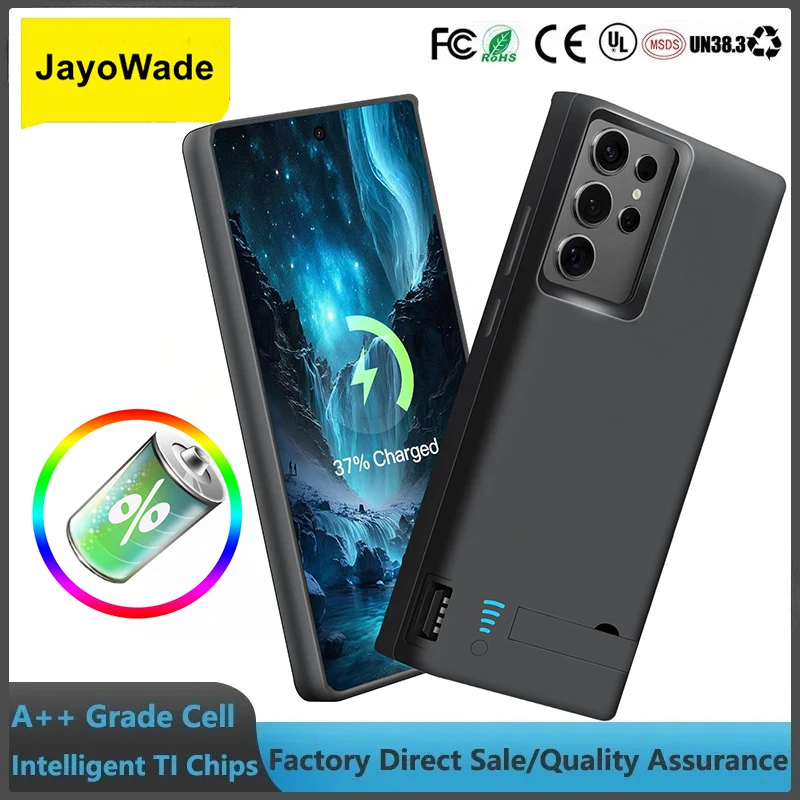 10000mAh Battery Charger Case Compatible Multiple for Samsung Galaxy S24 Ultra S25 S22 S10 S10e Note 20 8 9 10 S21 FE plus S20