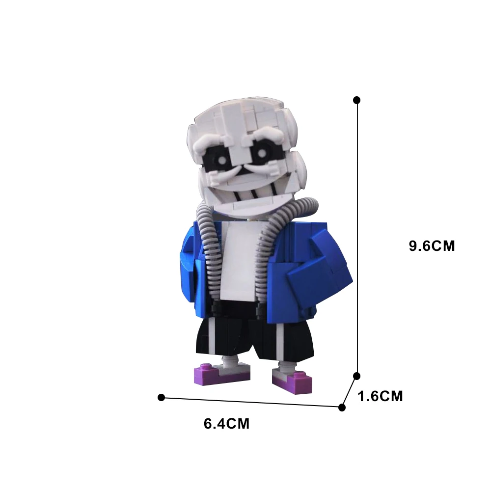 Gobricks MOC ゲーム Undertale スケルトンサンブラザーズビルディングブロックショートスケルトンモンスターレンガのおもちゃ子供の誕生日プレゼント
