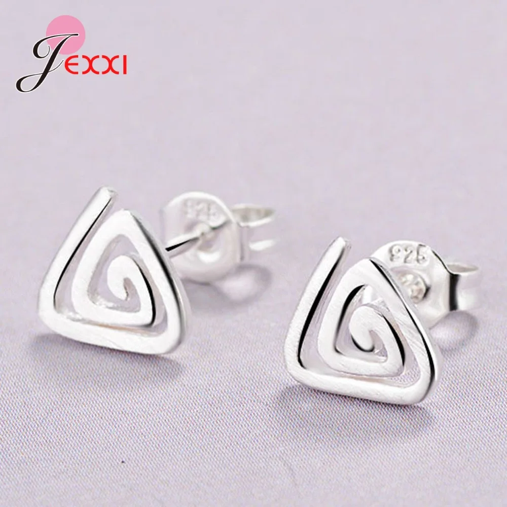 Real 925 Sterling Silver Jewelry For Women Cute Animal Hollow Earring Stud Small Stud Earring For Girls Wholesale/Retails