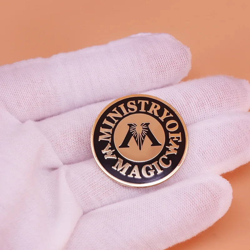 Anime Magic Castle Peripheral Ministry of Magic Brooch Cartoon Fan Cosplay Props Badge Gift