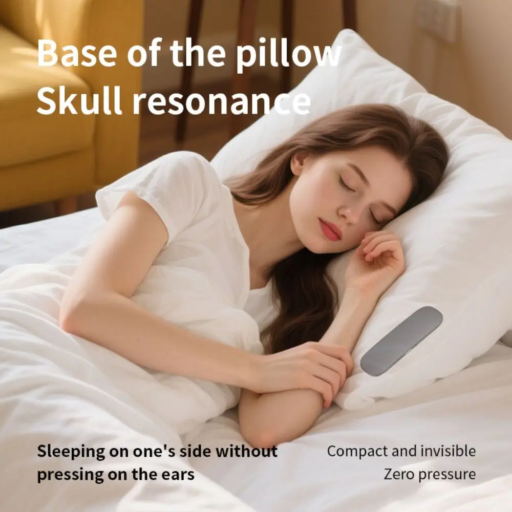 New Bone Conduction Sleep Bluetooth Speaker Rechargeable White Noise Under-pillow Speaker Portable Ultrasonic Sleep Aid