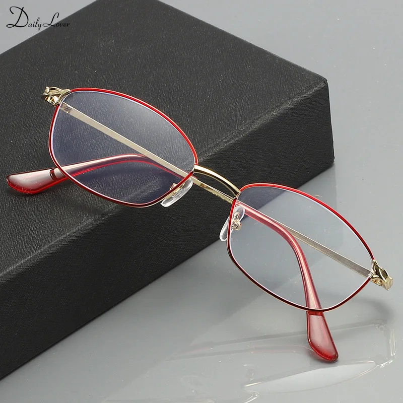 Metal Frame Reading Glasses Women Presbyopia Glasses Magnifying High Definition Prescription Glasses Eyewear +1.0 To +4.0