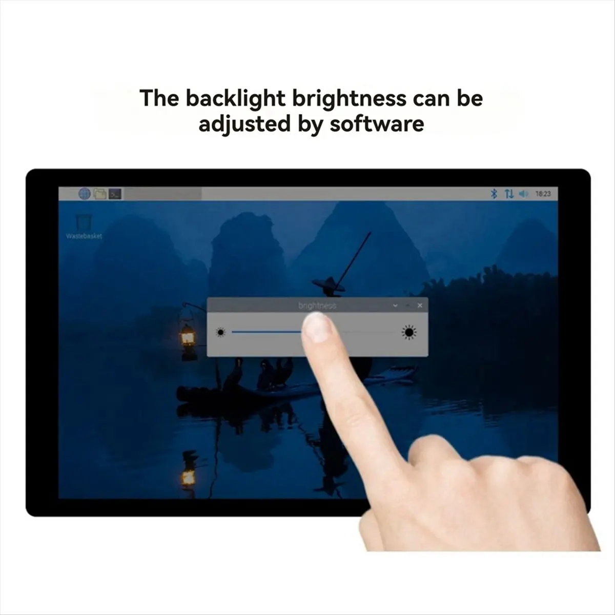 ABGN  8 Inch IPS 800x1280 Touch Display for 5 DSI Capacitive Ten-Point Touch Portable Tempered Glass Panel