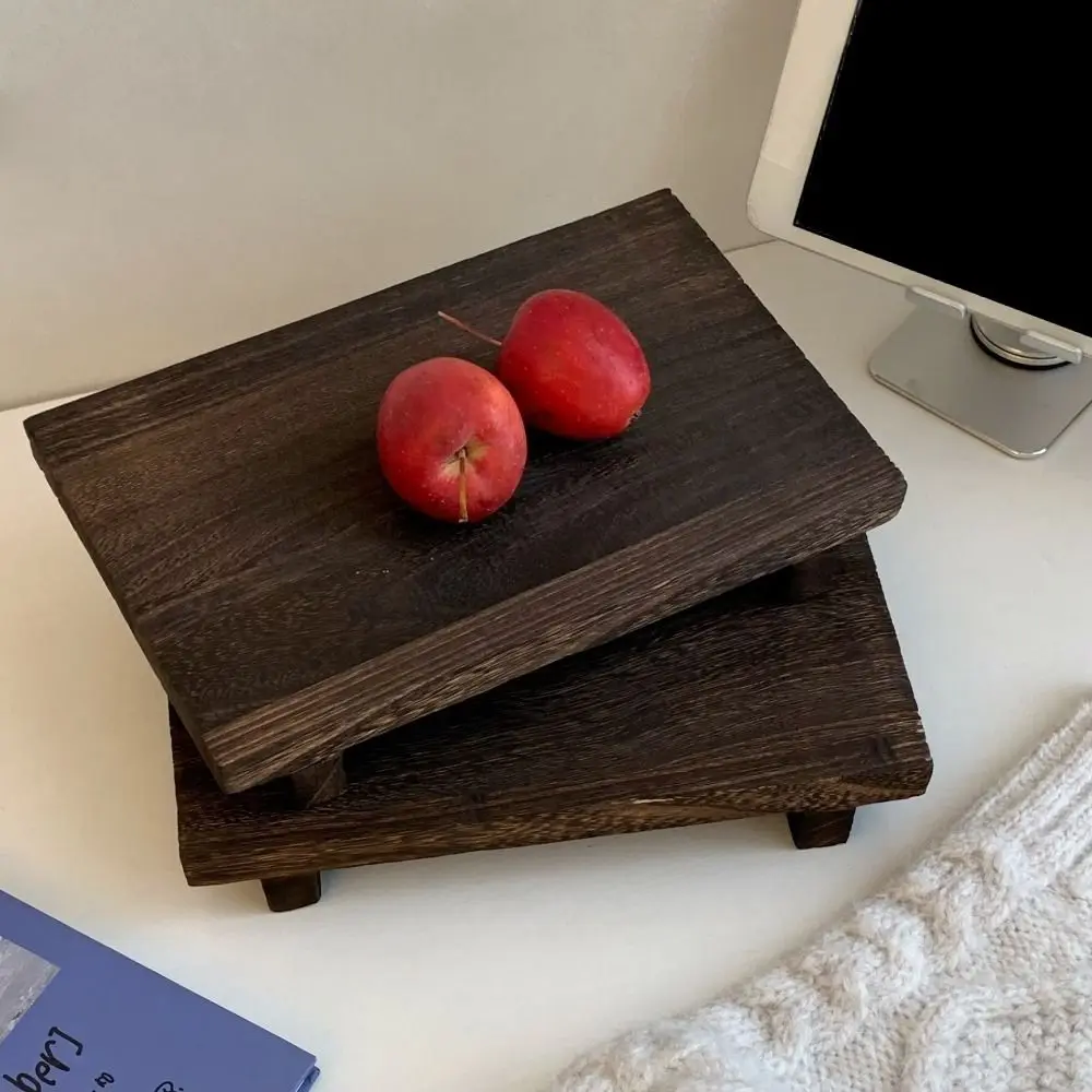 Multi-functional Wooden Aromatherapy Tray Rectangle Decorative Key Rack Large Capacity Jewelry Storage Tray Dressing Storage