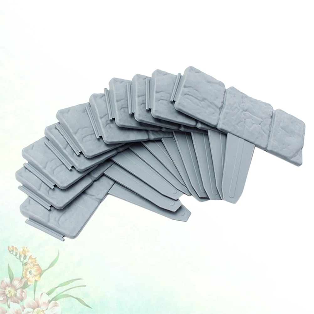 

10pcs Durable Plastic Guardrail Garden Enclosure Picket Fence Decorative Crawl Anti-corrosion PP Material Easy Installation