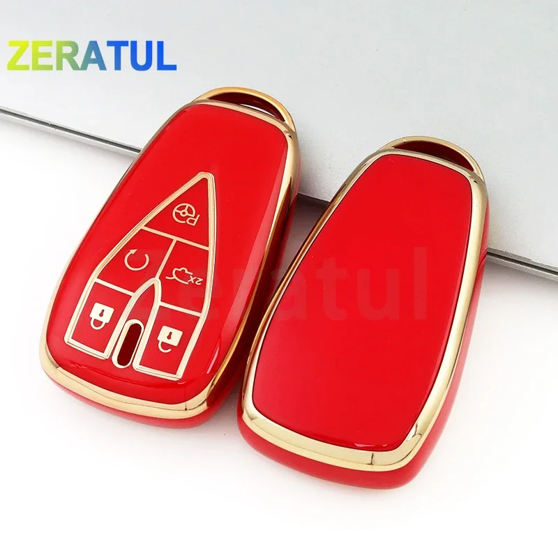 For Changan CS35 Plus CS55 PLUS CS75 PLUS Eado UNI-T Oushang X5 X7 EV 3/4/5 Buttons Car Key Case Cover Auto Shell Accessories