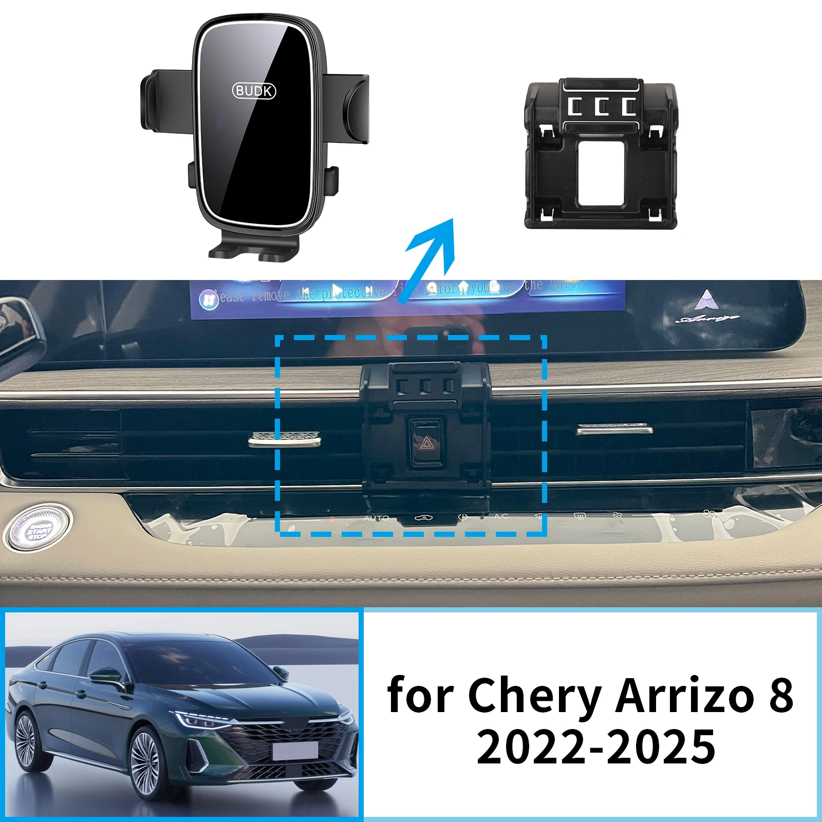 

Car Mobile Phone Holder Accessories for Chery Arrizo 8 2022 2023 2024 2025 GPS Bracket Navigation Stand Auto