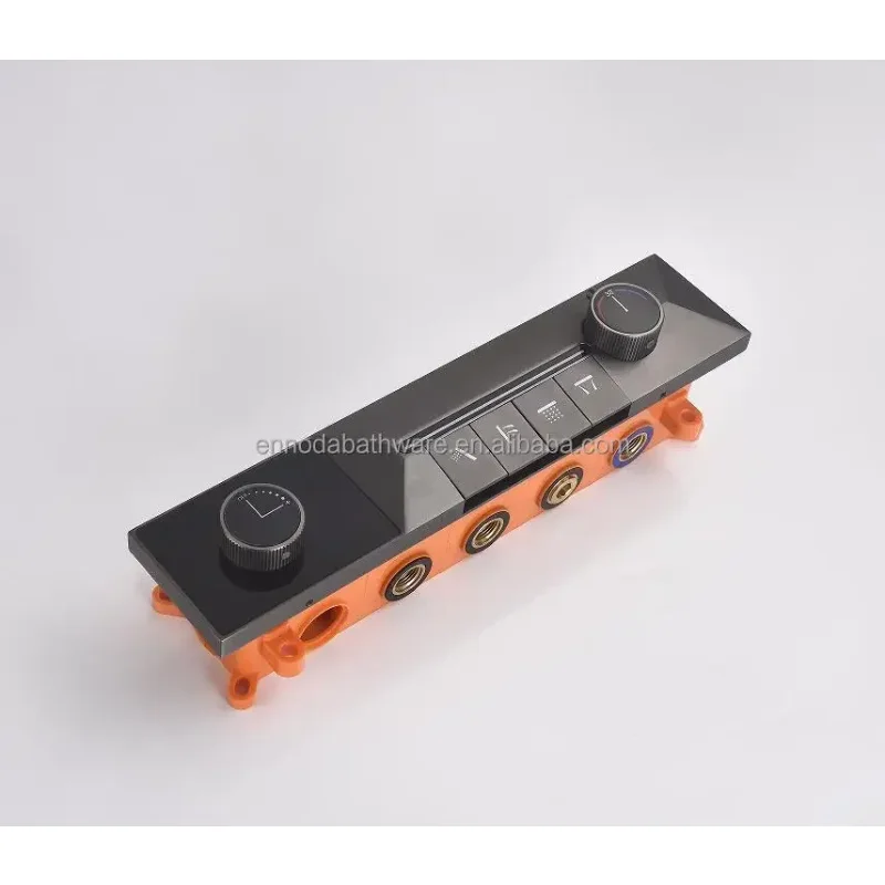 YyhcCeiling Embedded 600*800mm Led Shower Head With Digital Display Rain Waterfall Bathroom Thermostatic Shower Faucet Set