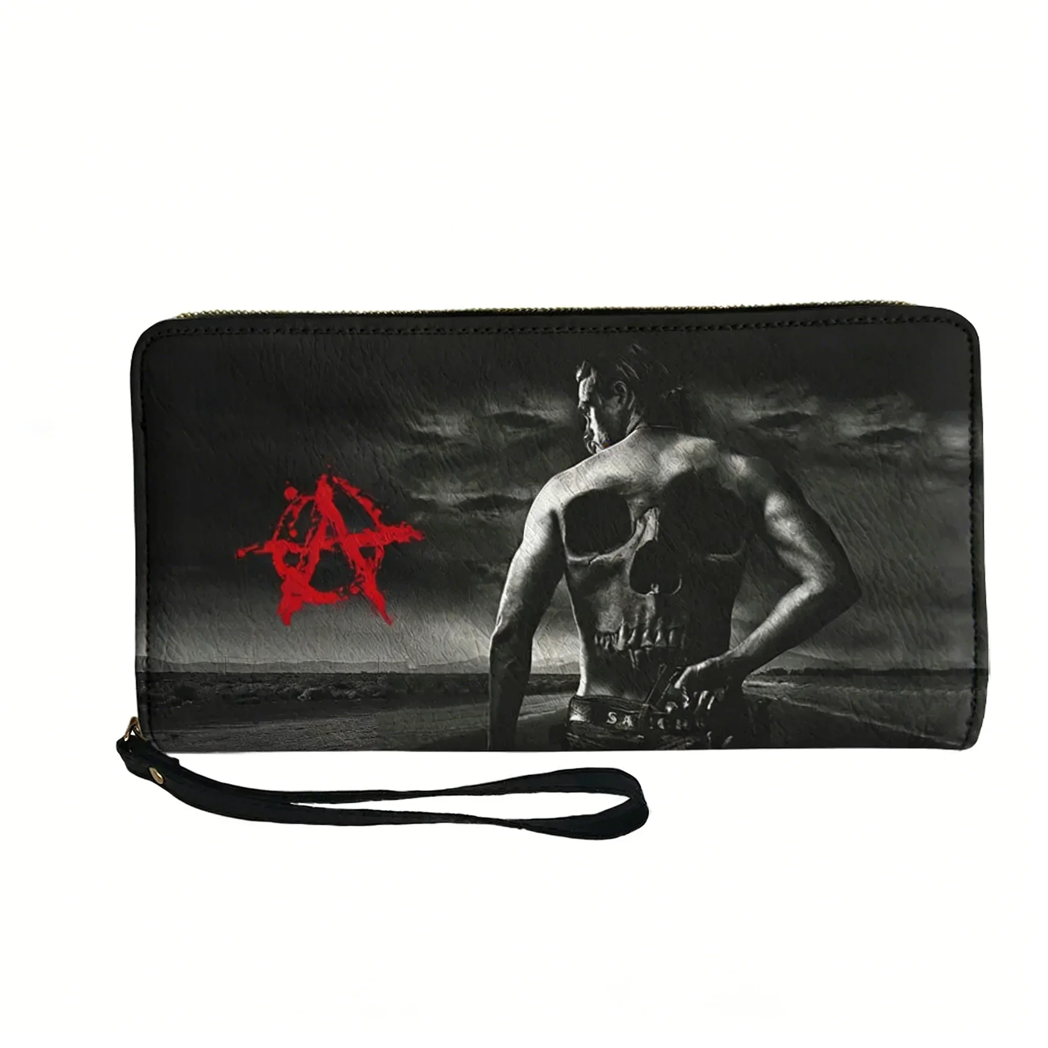 

Кошелек Sons Of Anarchy SOA на заказ, мужской, женский, подростковый, длинный кошелек на молнии, с двойным принтом, портативный кошелек, подарочная сумка