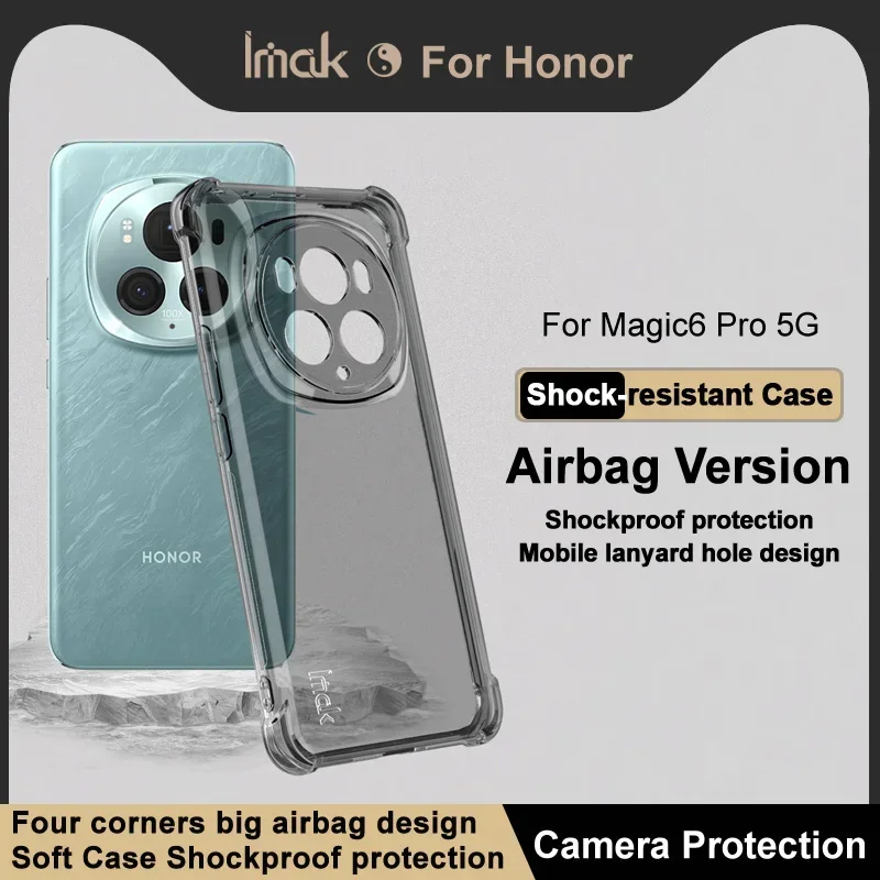 For Honor Magic 7 Pro Magic6 7 Lite 5G Crystal Case IMAK 360 Protect Air Bag Lens Armor Funda Honor Magic7 Pro 6 Ultimate Cover