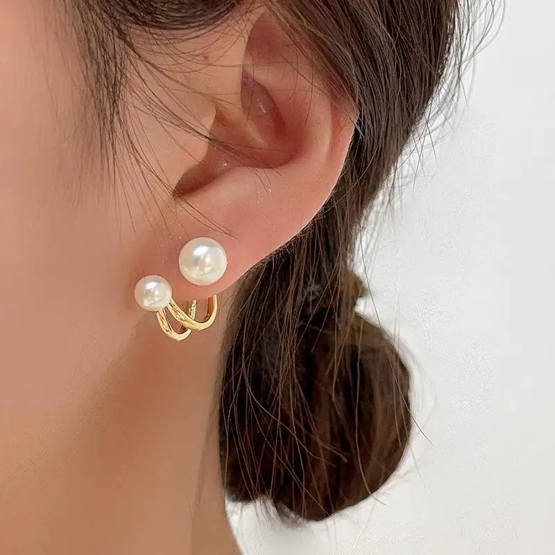 French French Elegant Pearl Stud Earrings for Women Non-Faded Waterproof Jewelry for Daily Work Friends Gathering Gift for Sisters - Aliexpress Deal