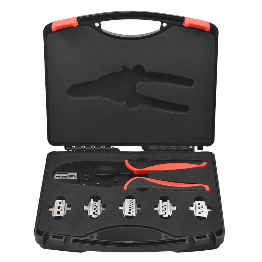 

INBUS Wire Crimper Set Ratcheting Crimping Pliers Terminals with Tool Box Electrical Clamp Tools IBS-3550 SET