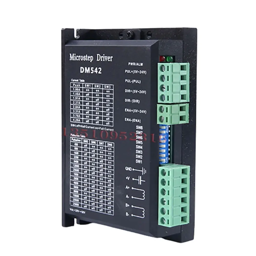 

Cnc Dm556/Dm542 Digital Stepper Motor Driver Kit 2 Phase 5.6a For 57 86 Stepper Motor Nema23 Nema34 Stepper Motor Controller