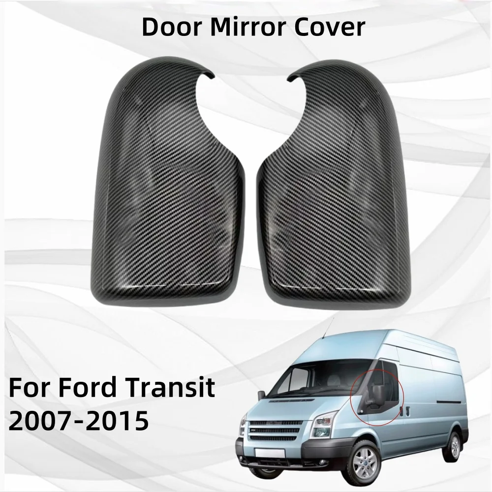 

Car Accessories Chrome silver Carbon Fiber Door Mirror Cover For Ford Transit 2007 2008 2009 2010 2011 2012 2013 2014 2015
