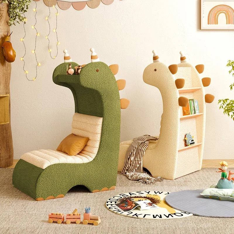 

Children's small sofa boys reading corner lazy sofa bookshelf chair baby solid wood doll gift