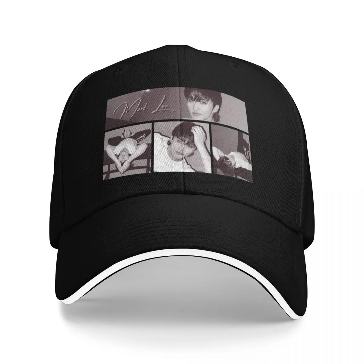 

Mark Lee of NCT Simple Classic Design Sticker Baseball Cap Male hat tactical cap Boy Women's