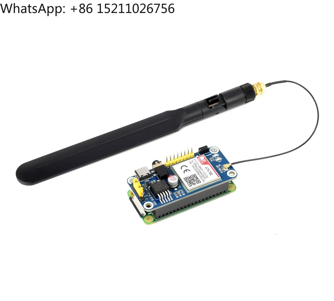 A7670E LTE Cat-1 GPS Module HAT for Raspberry Pi Multi-Band 2G GSM GPRS LBS Coverage Europe Southeast Asia West Asia South Korea
