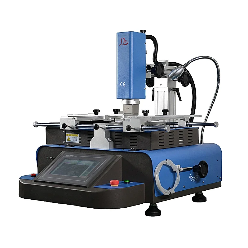 LY G580 Semi-automatic 3 Zones Hot Air BGA Rework Station Solder Machine for Repairing Laptops Game Consoles 220V 4800W