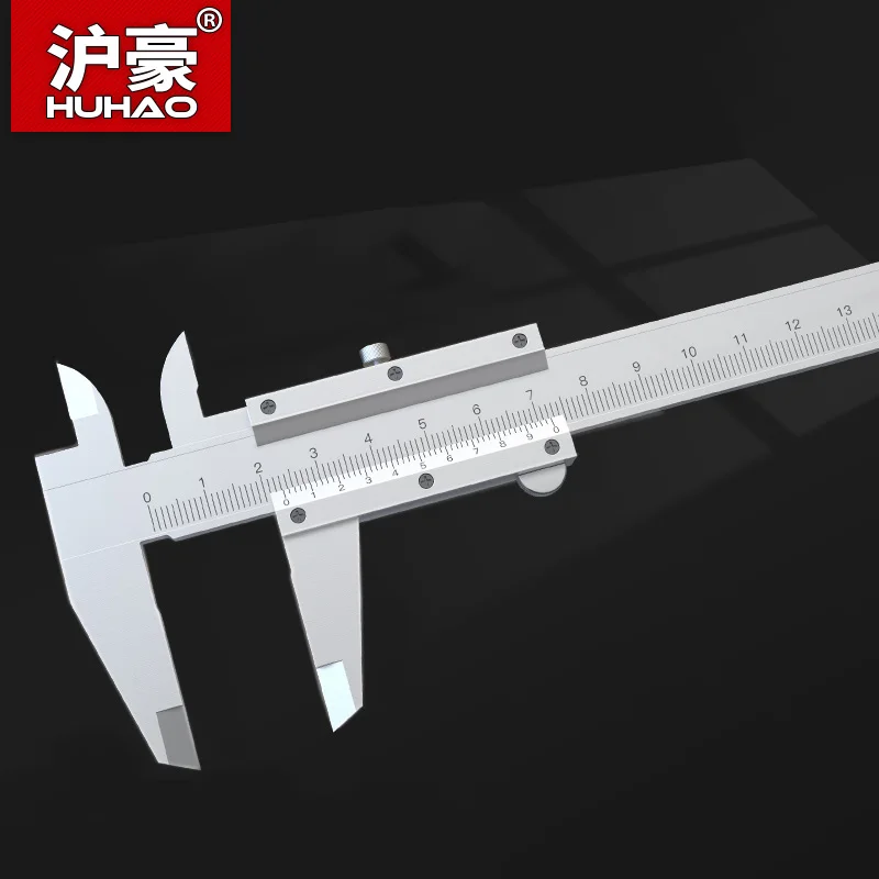 

HUHAO Metric Metal Vernier Caliper Accuracy 0.02mm Stainless Steel Caliper Thickness Gauge Measuring Tool 0-200mm 0-300mm