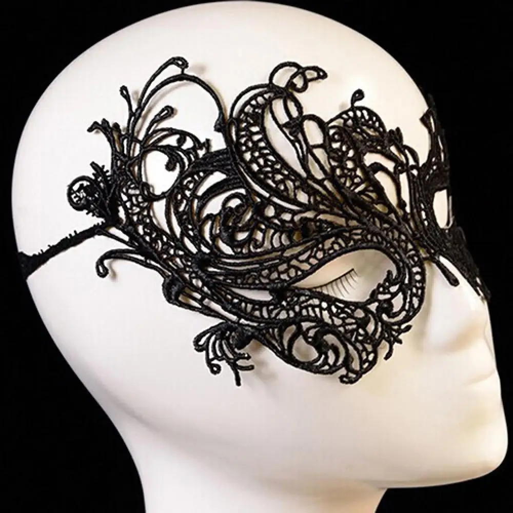 Venetian Lace Masquerade Sexy Halloween Party Prom Phoenix Face Eye Mask Women Costume Fancy Dress Props Lady Hollow Face Mask