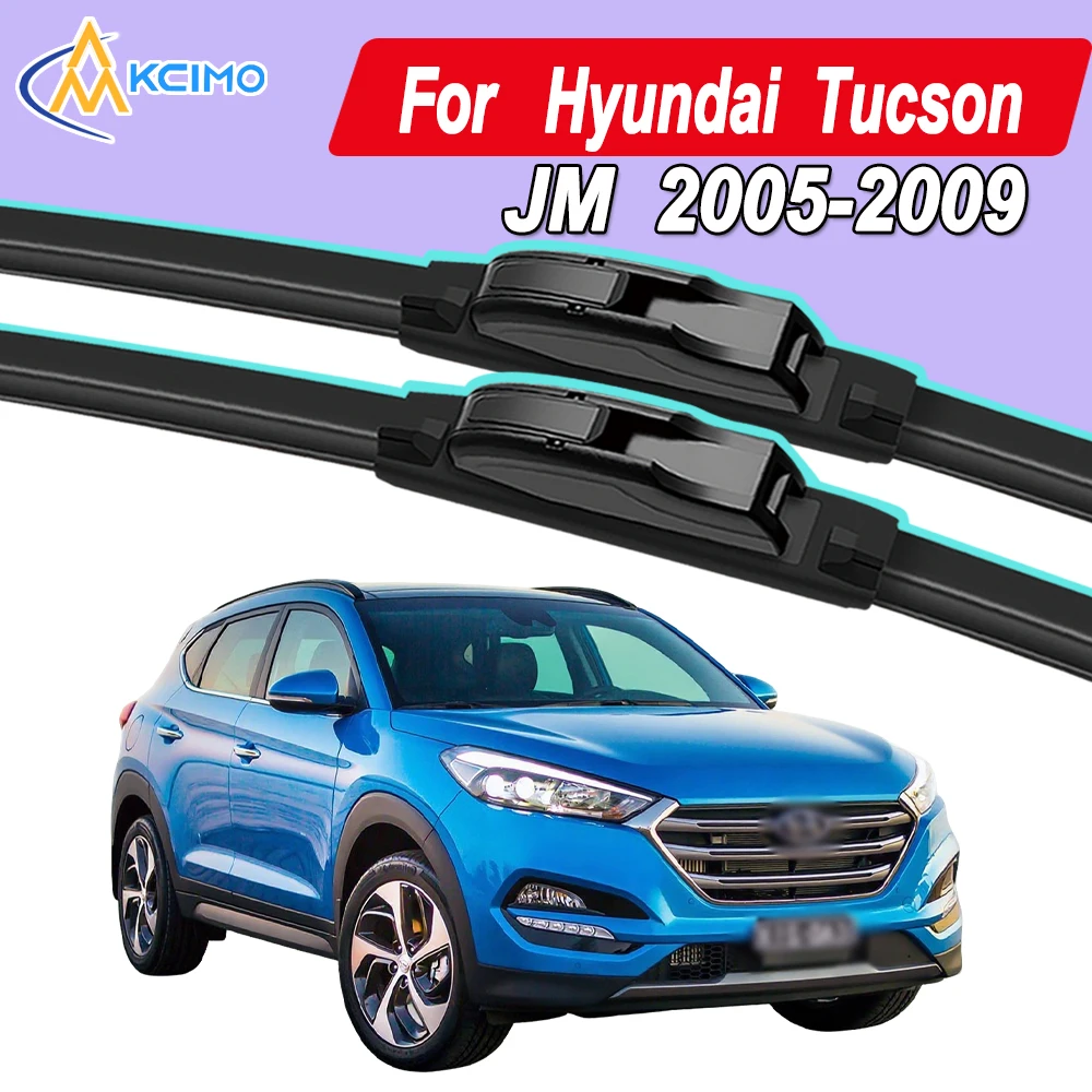 

Silicone Car Wiper Blades for Hyundai Tucson JM 2005-2009 - All-Weather Silent Wiper Blades, Quick Release Clip