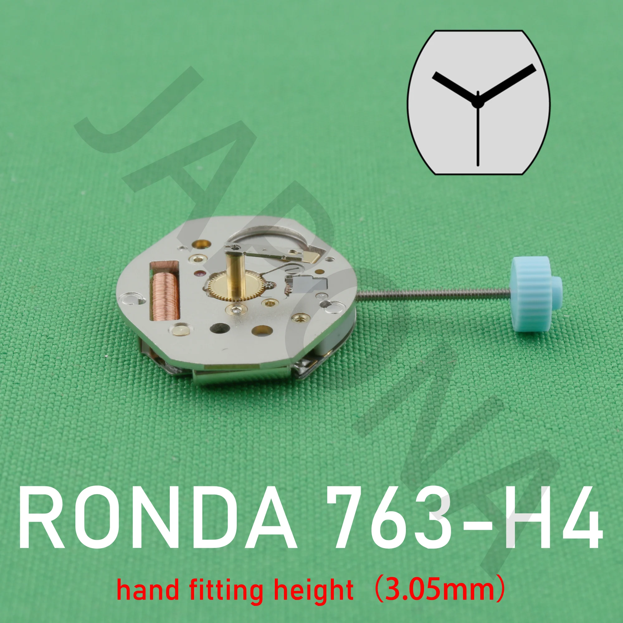 Ronda 763 movimiento 763-h4 (3,05mm) Movimiento normtech 3 manos movimiento de cuarzo accesorios Reparación de piezas de repuesto movimiento de reloj