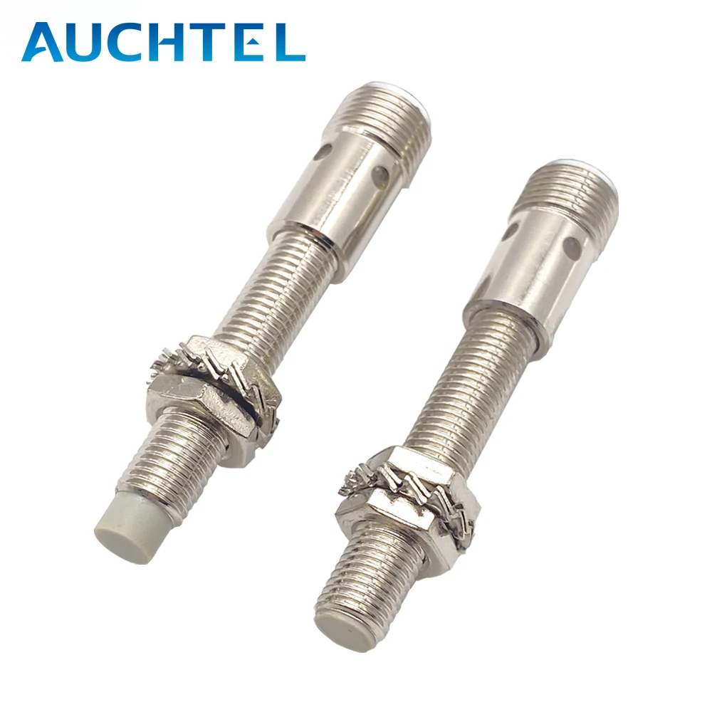 

AUCHTEL IP65 M8 Inductance Proximity Sensor NPN PNP DC10-30V 4pin M12 Connector Cylindrical Metal Approach Switch LJ8A3 Serie