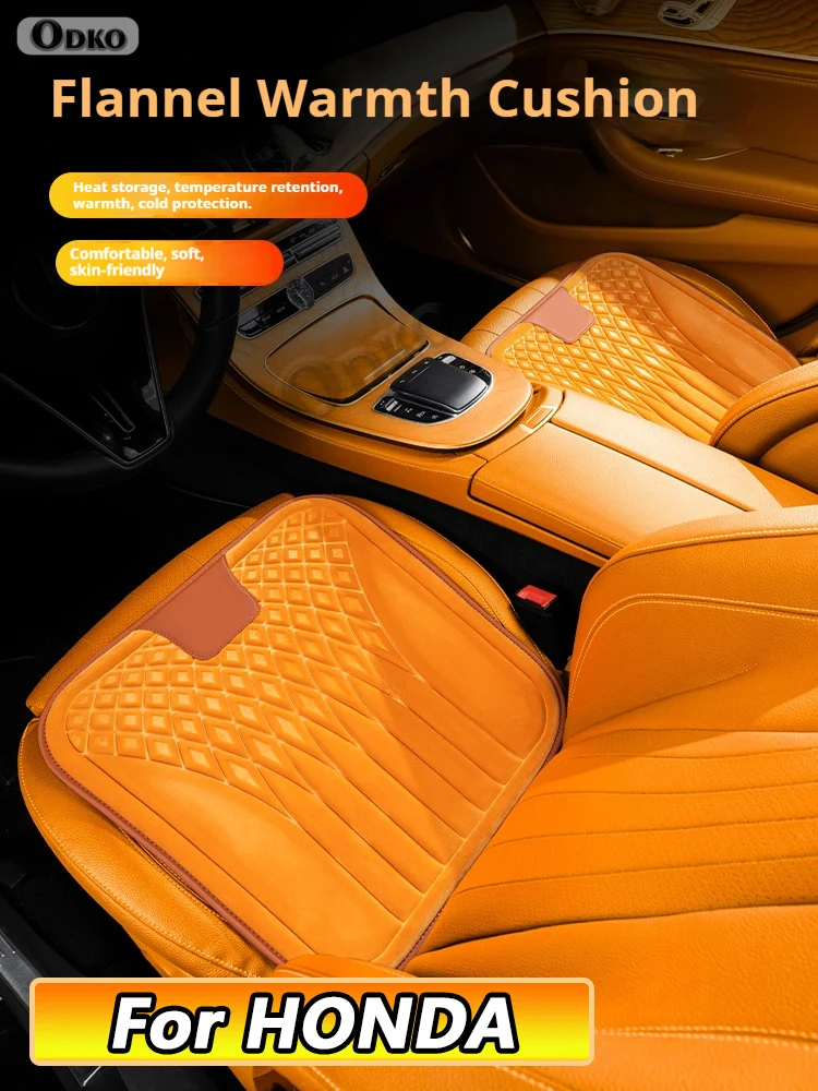 For HONDA CRV Accord Civic Fit Odyssey Elysion City Step Wagon Flannel Car Seat Cushion, Non-Slip All-Season Auto Cushion Pad