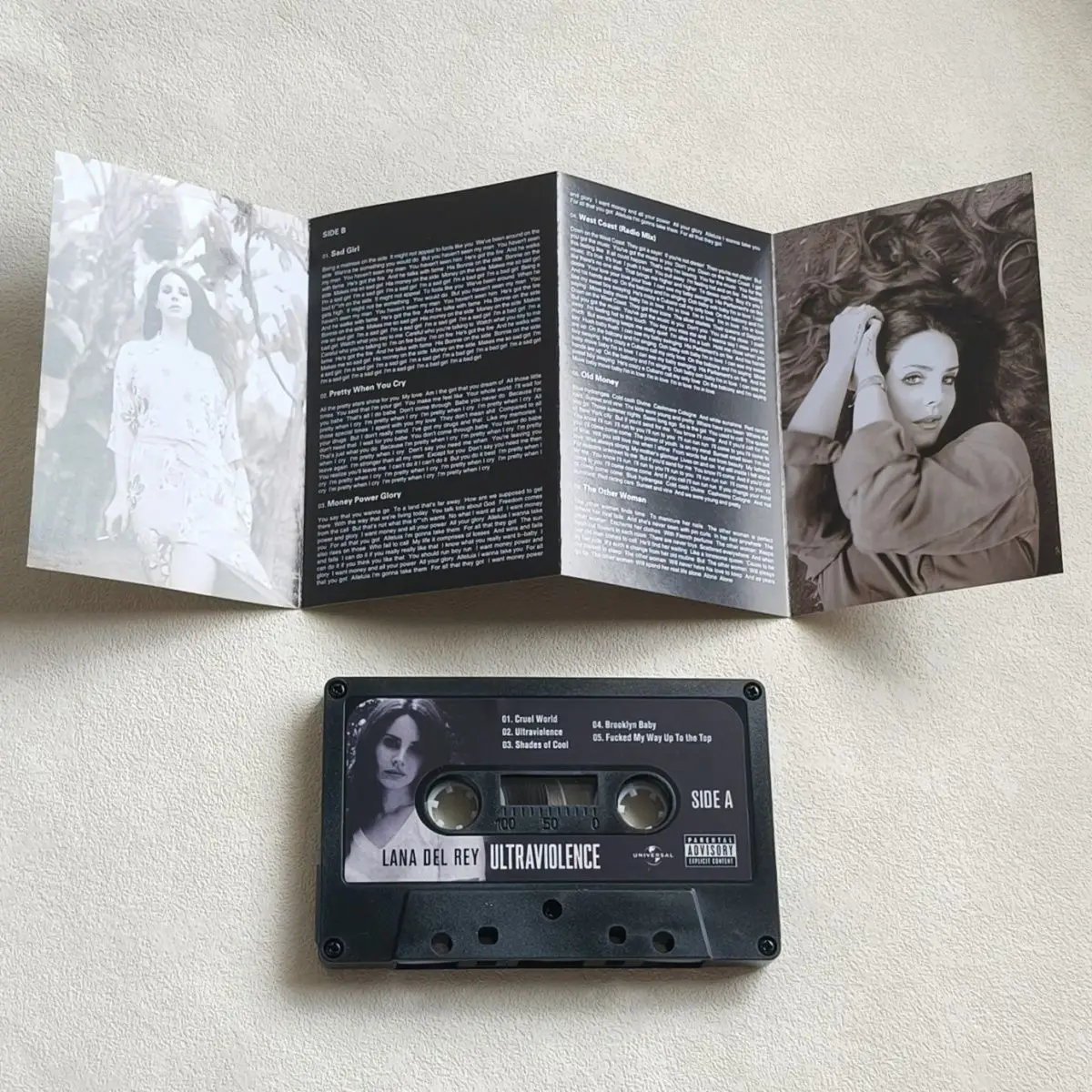 Black Cassette Lazy Voice Style Retro English Tape Classic Melody Collectible High Sound Quality Music Listening Carrier