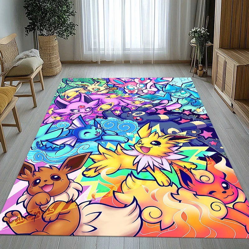 

Мягкий коврик с изображением Покемона Пикачу для гостиной, спальни, детской игровой комнаты, дивана, домашнего декора, подарок