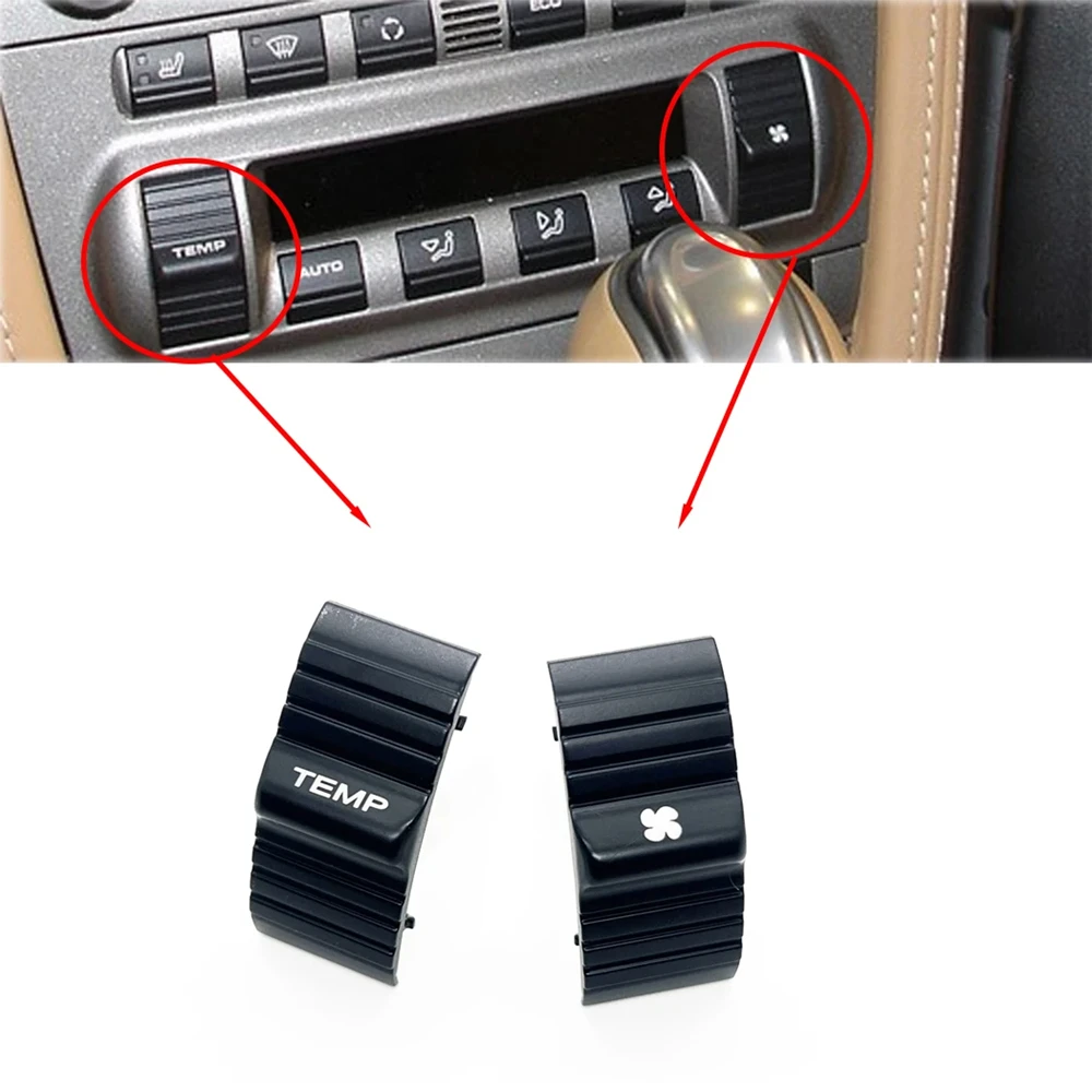 

​Climate Control HVAC A/C TEMP Button Set Fit For Porsche 911 997 Boxster Cayman 987