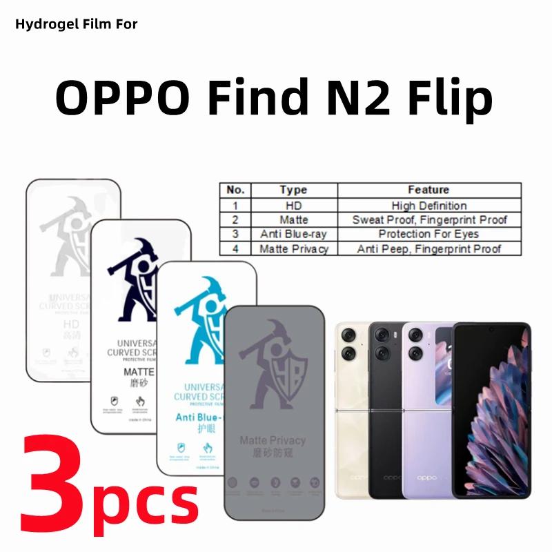 3Pcs Hd Hydrogel Fi…